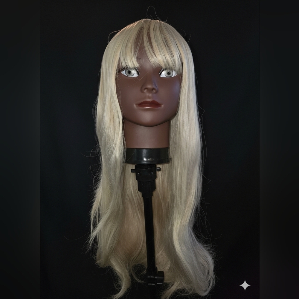 Blonde Wig with Bangs